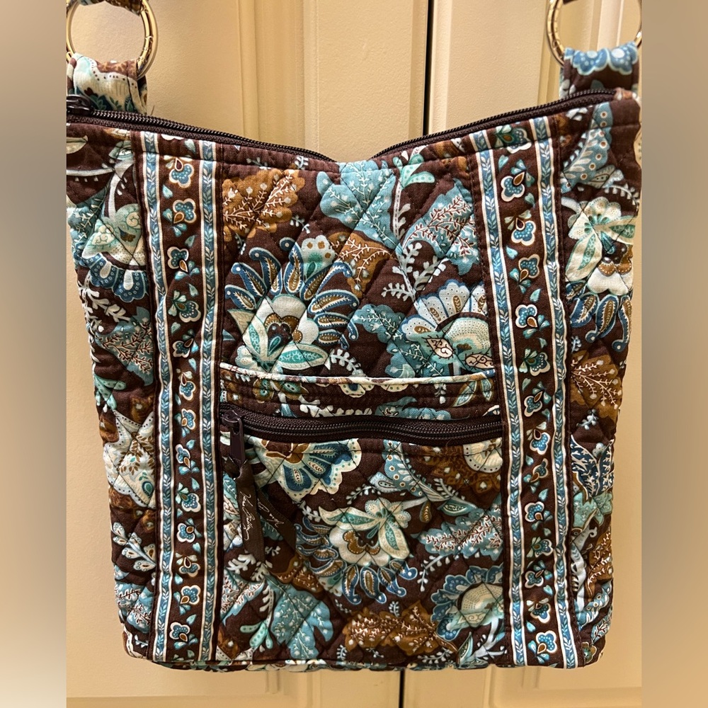 Vera Bradley crossbody bag in the retired "Java Blue" pattern - Picture 3 of 5